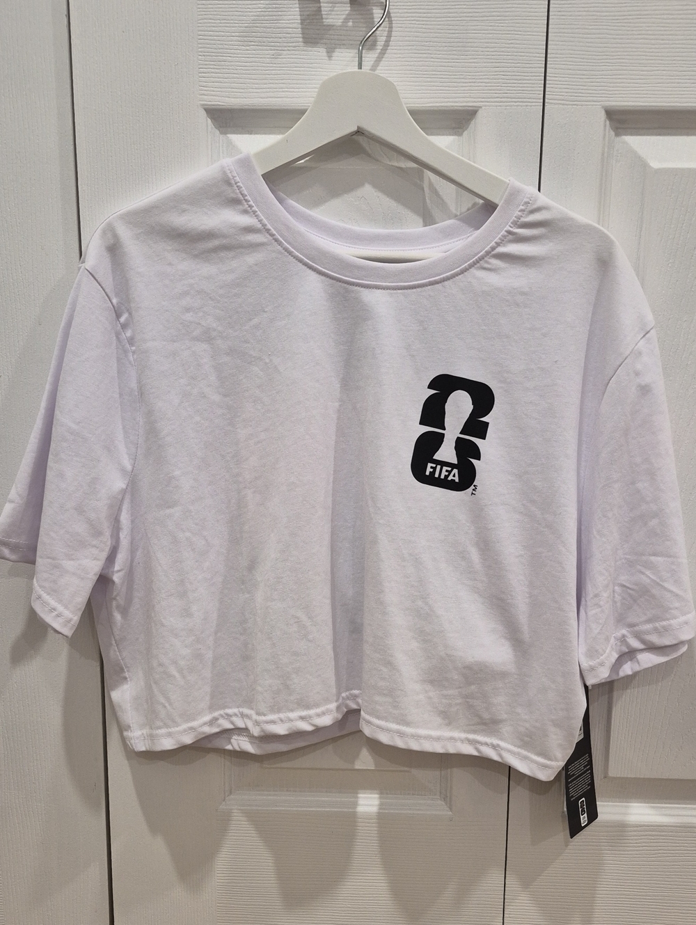 FIFA Women's White Cropped Logo Tee